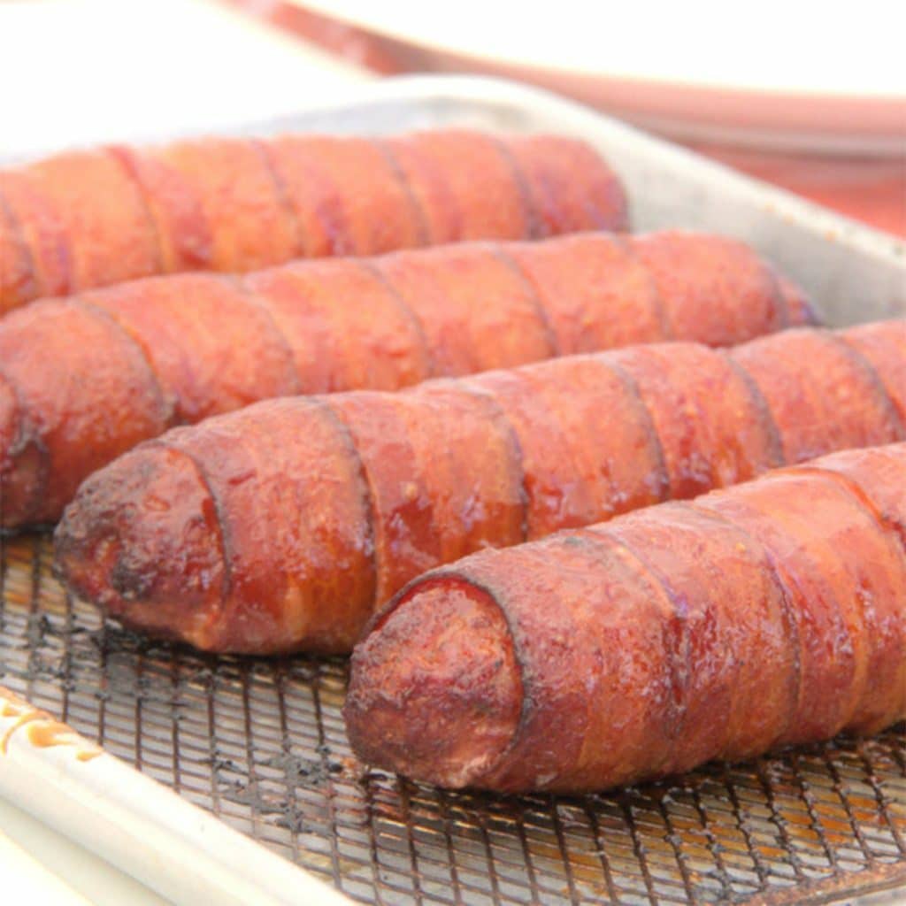 Bacon Wrapped Sausages You Need a BBQ