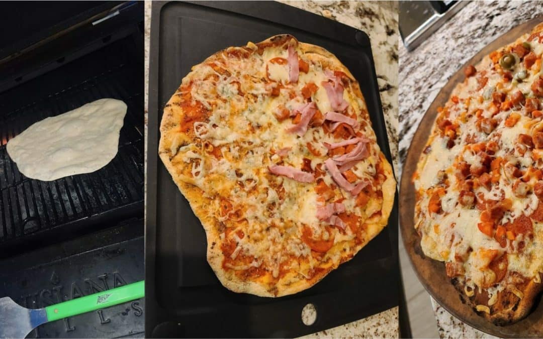 Outdoor Grilling Style Cheese Pizza