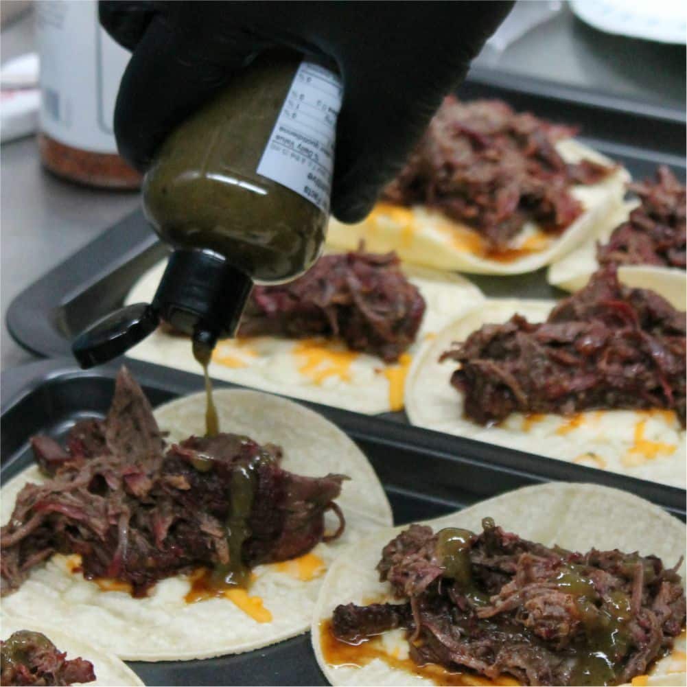 Smoked and Pulled Beef Tacos