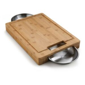 Napoleon Pro Cutting Board with Stainless Steel Bowls