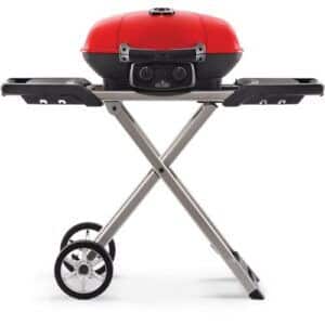 Napoleon TRAVELQ™ 285X Portable Propane Gas Grill and Scissor Cart with Griddle, Red