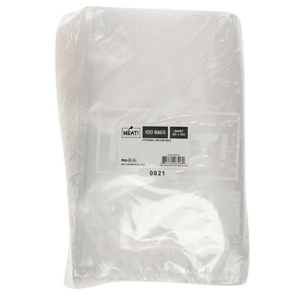 MEAT! Your Maker - External Vacuum Bags - 100 Pack - Quart