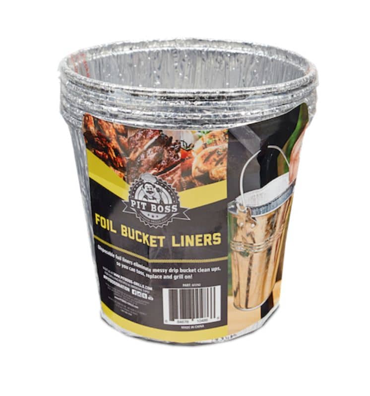 Pit Boss Foil Bucket Liners - 6 Pack -