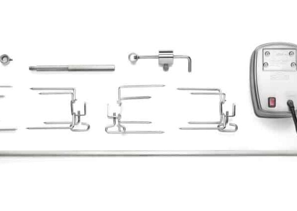 Napoleon Stainless Steel Commercial Quality Rotisserie Kit With Hexagon Spit Rod
