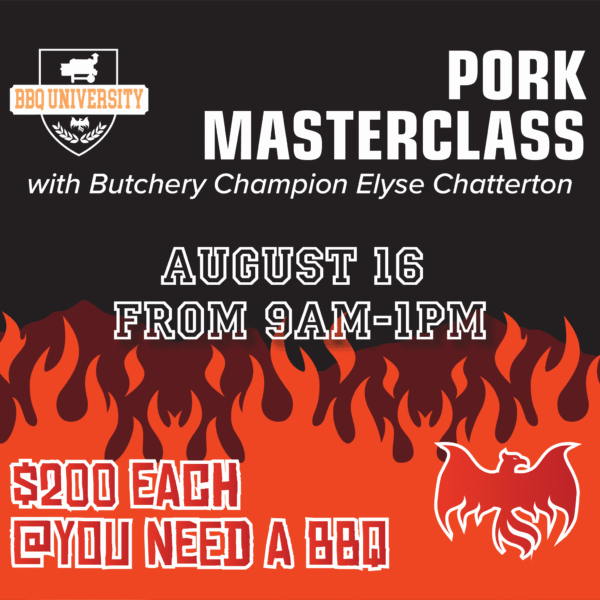Pork Masterclass with Butchery Champion Elyse Chatterton - Aug 16