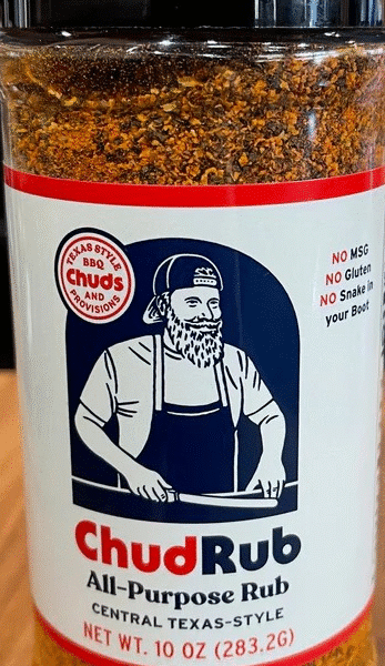 Chud Rub Original All-Purpose BBQ Rub | Texas-Style Seasoning with Kosher Salt & 16 Mesh Black Pepper
