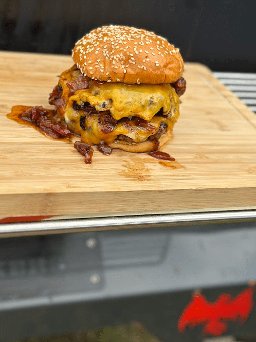 Bacon Cheese Smashburgers with Bacon Onion Jam