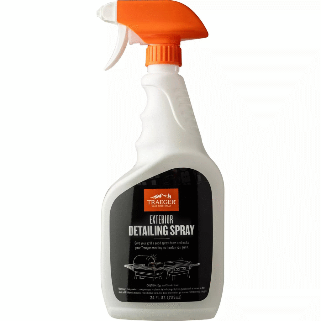 Traeger grill exterior detailing spray
