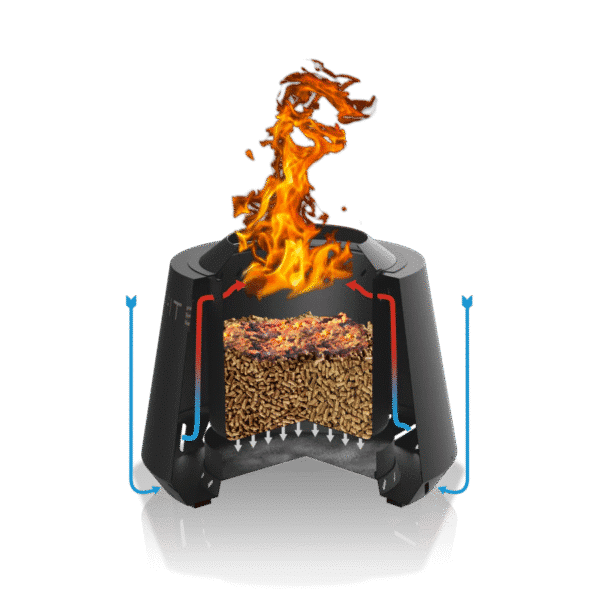 Pit Boss 22.8-in Smokeless Fire Pit – Black Steel, Portable Pellet Burner | You Need A BBQ - Image 2