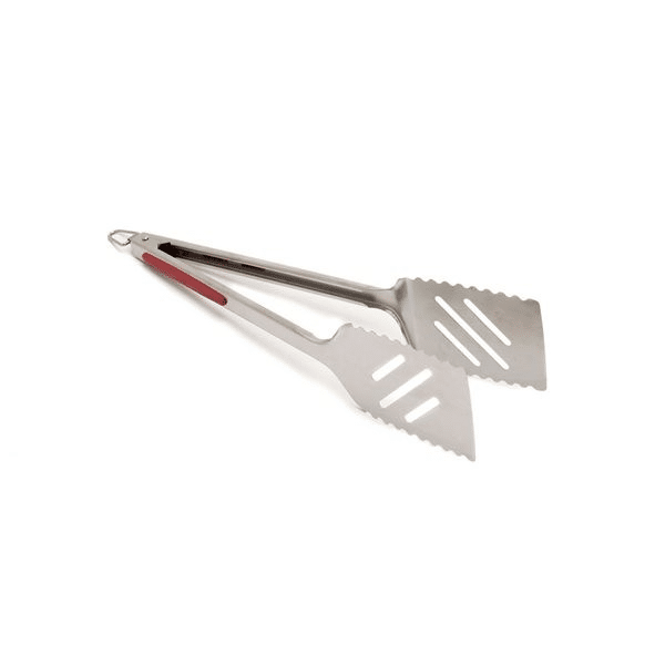 Grill Pro - 16" Multi-Use BBQ Tool | Tongs & Turner with Red Soft Grip