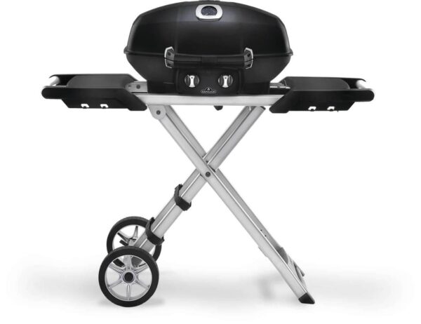 Napoleon's TravelQ™ PRO285 Portable Propane Gas Grill with scissor cart -Black (Special Order)