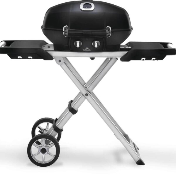 Napoleon's TravelQ™ PRO285 Portable Propane Gas Grill with scissor cart -Black (Special Order)