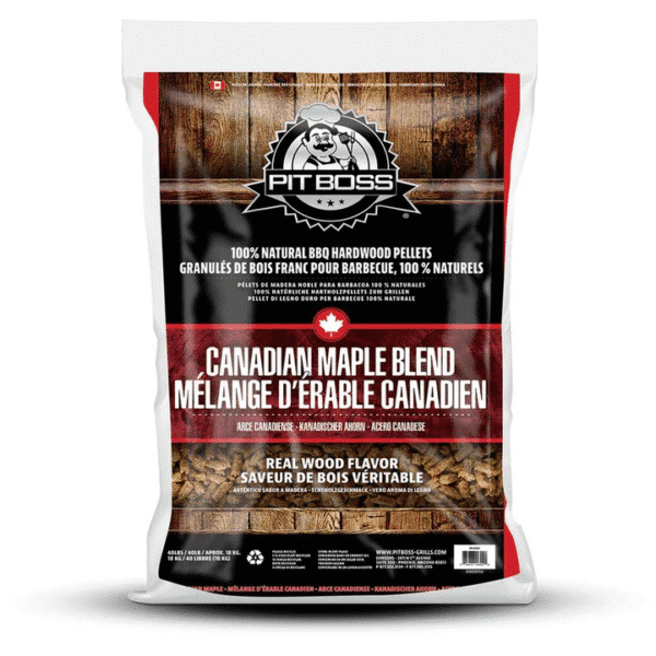 Pit Boss Canadian Maple Blend Hardwood Pellets 40 lb – All-Natural BBQ Pellets | You Need a BBQ