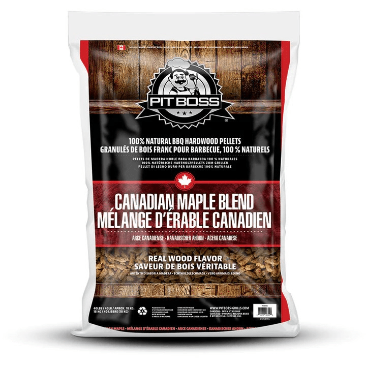 Pit Boss Canadian Maple Blend Hardwood Pellets 40 lb – All-Natural BBQ Pellets | You Need a BBQ