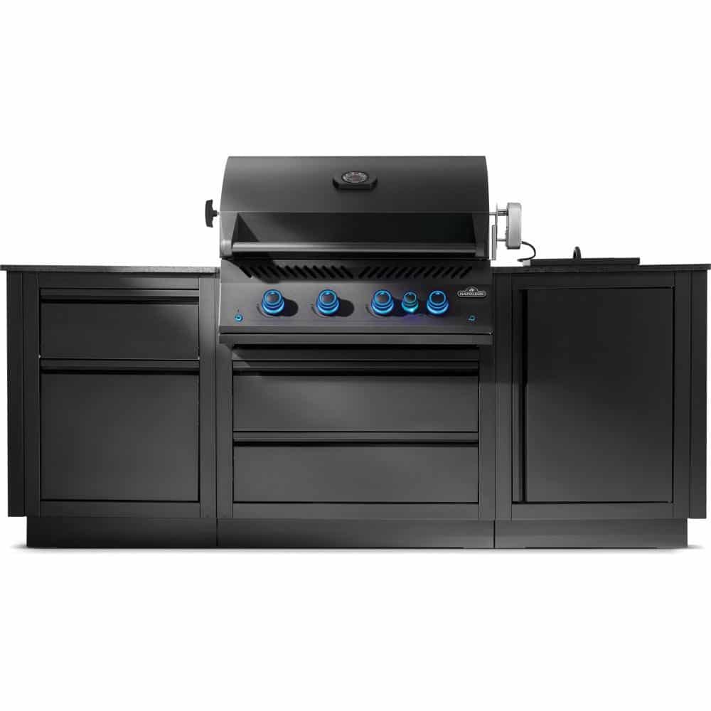 Napoleon OASIS® 301 Outdoor Kitchen, Matte Black, Natural Gas, Series 32