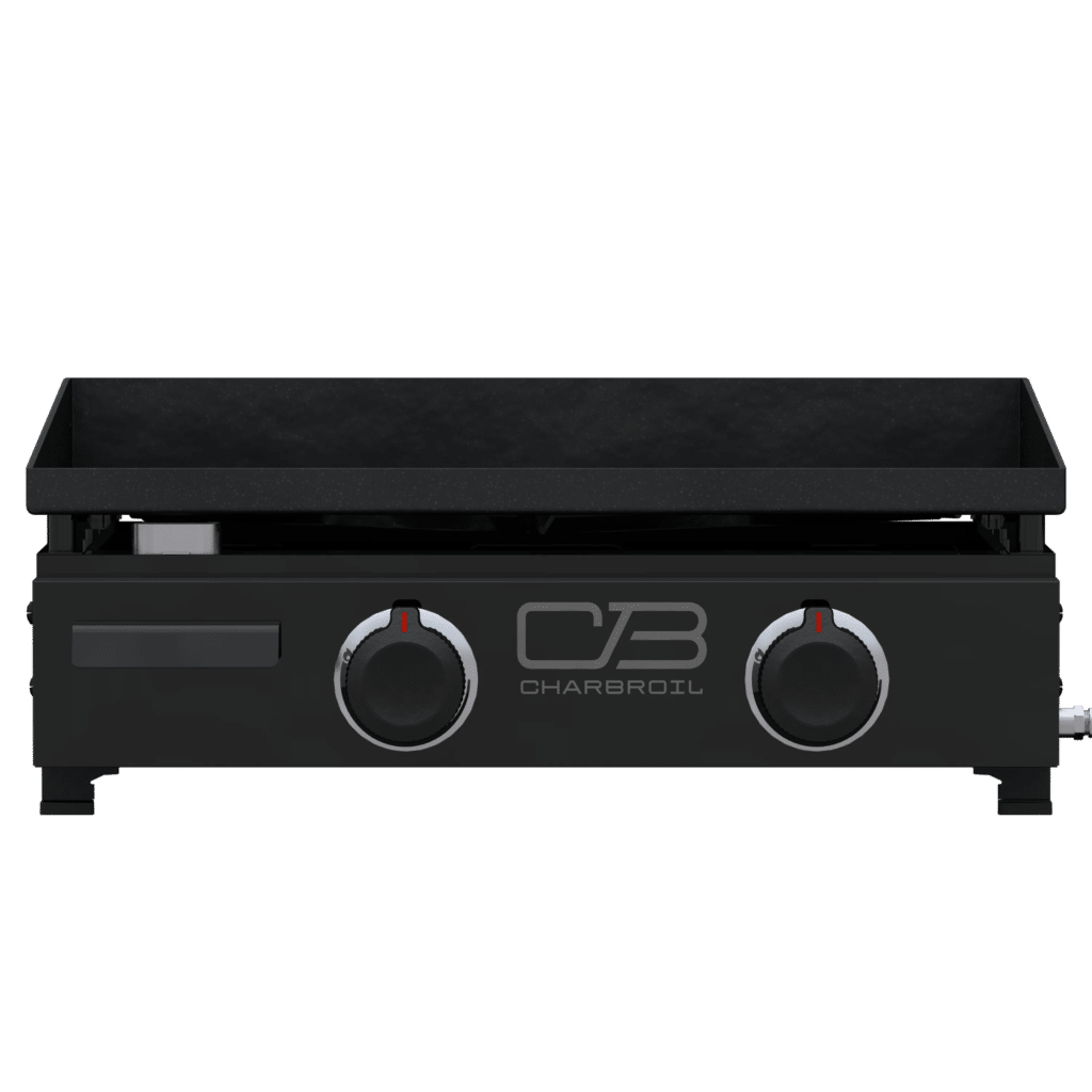 Charbroil 22" Performance Series Portable Tabletop 2 Burner Propane Gas Griddle, Black