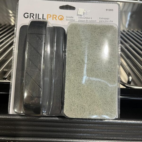 GrillPro  Griddle Cleaning Kit with Scouring Pads & Handle | Heavy-Duty Grill Cleaning Tool | You Need A BBQ 4PC