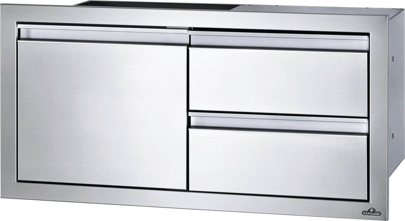 Napoleon 36 x 16 inch Single Door & Double Drawer Combo 1 Napoleon 36 x 16 inch Single Door & Double Drawer Combo