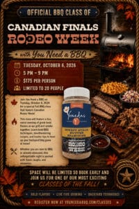 Fall BBQ Class with You Need a BBQ, October 6, 2026 4 CFR Class