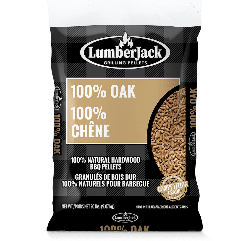 BBQ Fuel - Wood Pellets, Lump Charcoal, Wood Chunks - Get that Beautiful Smoky Flavour 3 LumberJack 100% Oak Wood BBQ Pellets